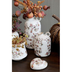 Keramický květináč / váza s květy Nancy - Ø 13*13 cm