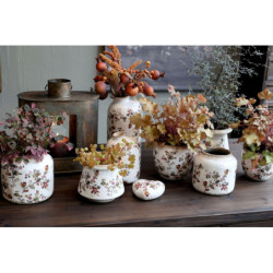 Keramický květináč / váza s květy Nancy - Ø 13*13 cm