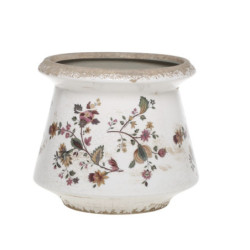 Keramický květináč / váza s květy Nancy - Ø 17*16 cm