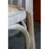 Přírodní dřevěná židle s ratanovým výpletem Old French chair - 50*53*90cm