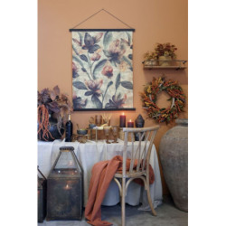 Přírodní dřevěná židle s ratanovým výpletem Old French chair - 50*53*90cm