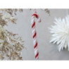 Růžová vánoční ozdoba cukrová hůl Candy Cane - 4*1*17 cm