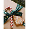 Set 2ks závěsná dekorace perníkový stromek a srdce Ginger - 8*0,5*8 cm