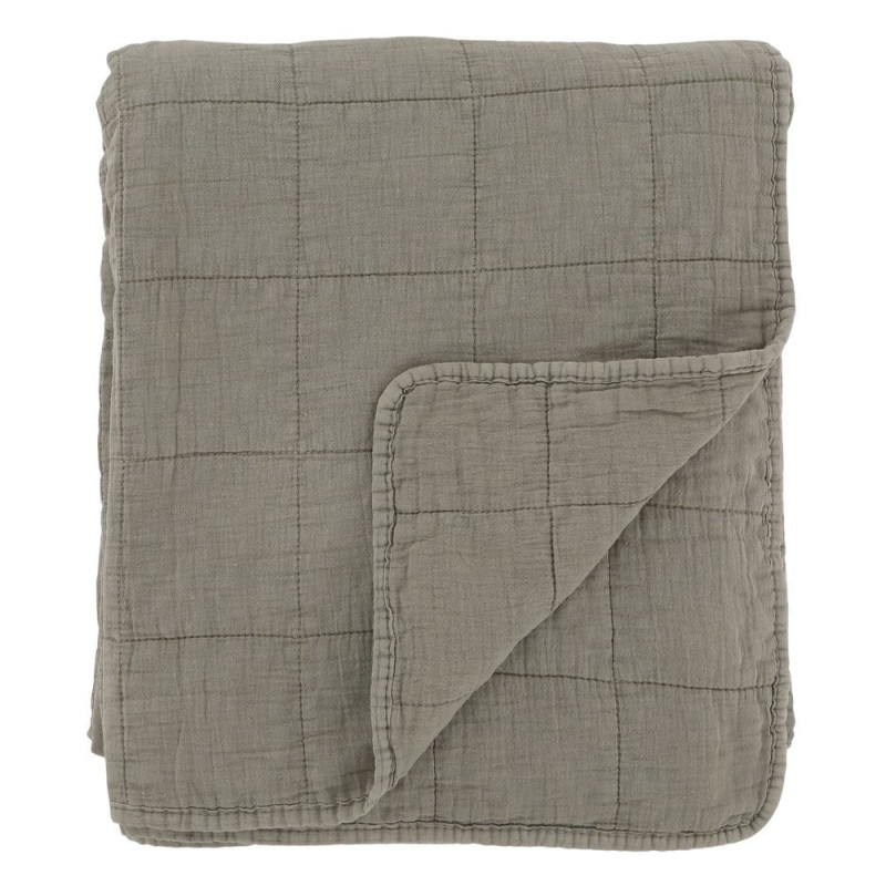 Zelený přehoz s opraným vzhledem Aix Vintage Quilt - 130*180 cm