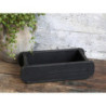 Dřevěná černá retro bedýnka Brick old black - 30*15*10 cm