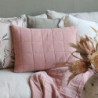 Růžový povlak na polštář s opraným vzhledem Aix Vintage Quilt - 60*40 cm