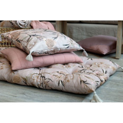 Růžový povlak na polštář s opraným vzhledem Aix Vintage Quilt - 60*40 cm
