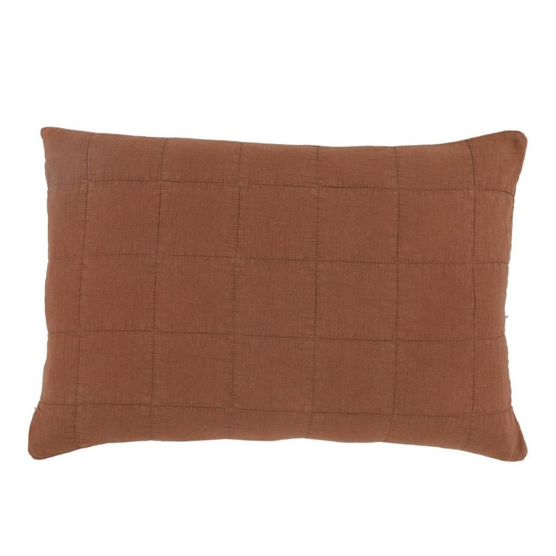 Terakotový povlak na polštář s opraným vzhledem Aix Vintage Quilt - 60*40 cm