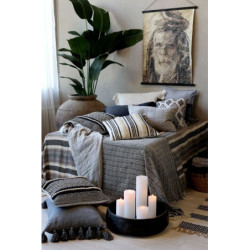 Granitový povlak na polštář s opraným vzhledem Aix Vintage Quilt - 60*40 cm