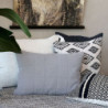 Šedý povlak na polštář s opraným vzhledem Aix Vintage Quilt - 60*40 cm