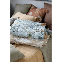 Opálový přehoz s květinovým vzorem Aix Vintage Quilt - 130*180 cm