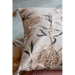 Béžový povlak na polštář s květinovým vzorem Aix Vintage Quilt - 50*50 cm