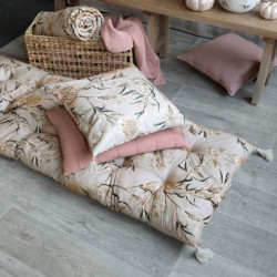 Béžová matrace s květinovým vzorem Aix Vintage Quilt - 70*180 cm