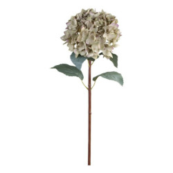 Dekorace umělá zelená květina Hortenzie Hydrangea dusty green - 80 cm