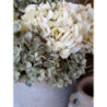 Dekorace umělá zelená květina Hortenzie Hydrangea dusty green - 80 cm