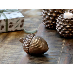 Mocca keramická dekorace žalud Acorn antique - 11*8*8 cm