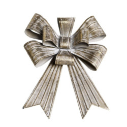 Mosazná antik kovová nástěnná dekorace mašle Bow - 24*6*31 cm