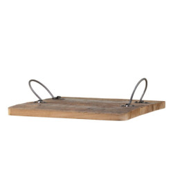 Dekorační dřevěný podnos s uchy Grimaud Unit - 30*30*2 cm