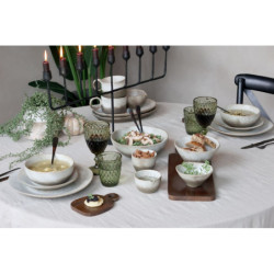 Set 4ks hnědé dřevěné mangové prkénko Tapas Tours - 15*15 cm