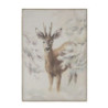 Nástěnná mapa srnec na plátně Deer - 53*3,5*77 cm