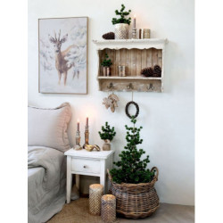 Nástěnná mapa srnec na plátně Deer - 53*3,5*77 cm