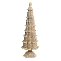 Latté mosazný antik dekorační vánoční stromek Willon - Ø 10*35 cm