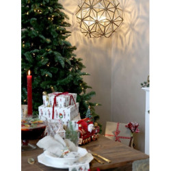 Mosazno-skleněný antik lustr Glassio - 43*51 cm/ E14/ 8W