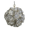 Mosazno-skleněný antik lustr Glassio - 43*51 cm/ E14/ 8W
