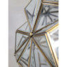 Mosazno-skleněný antik lustr Glassio - 43*51 cm/ E14/ 8W