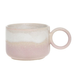 Béžovo-růžový rustikální hrnek Valence Dusty Rose - 10*7,5 cm / 305 ml