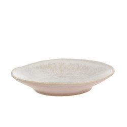 Béžovo-růžový rustikální dezertní talíř Valence Dusty Rose - Ø 19*4 cm