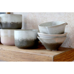 Béžovo-šedý rustikální hrnek Valence Dusty Stone - Ø 8,5*7 cm / 185ml