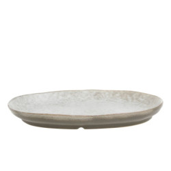 Béžovo-šedý rustikální podnos Valence Dusty Stone - 27*19*3 cm