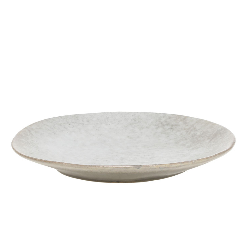 Béžovo-šedý rustikální jídelní talíř Valence Dusty Stone - Ø 27*3 cm