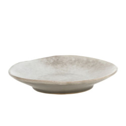 Béžovo-šedý rustikální dezertní talíř Valence Dusty Stone - Ø 19*4cm