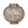 Champagne antik kovová kulatá lucerna Stion - Ø24 *25 cm