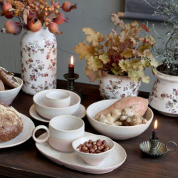 2ks béžovo-růžová miska Valence Dusty Rose - Ø 11*6/ Ø 10*5,5cm / 274ml / 155ml