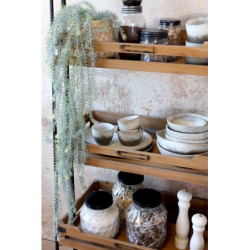 2ks béžovo-šedá miska Valence Dusty Stone - Ø 11*6/ Ø 10*5,5cm / 274ml / 155ml