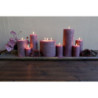 Fialová široká svíčka Macon Rustic plum - Ø 7*10cm/ 40h