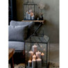 Černá antik kovová lucerna Factory XL - 42*42*72 cm