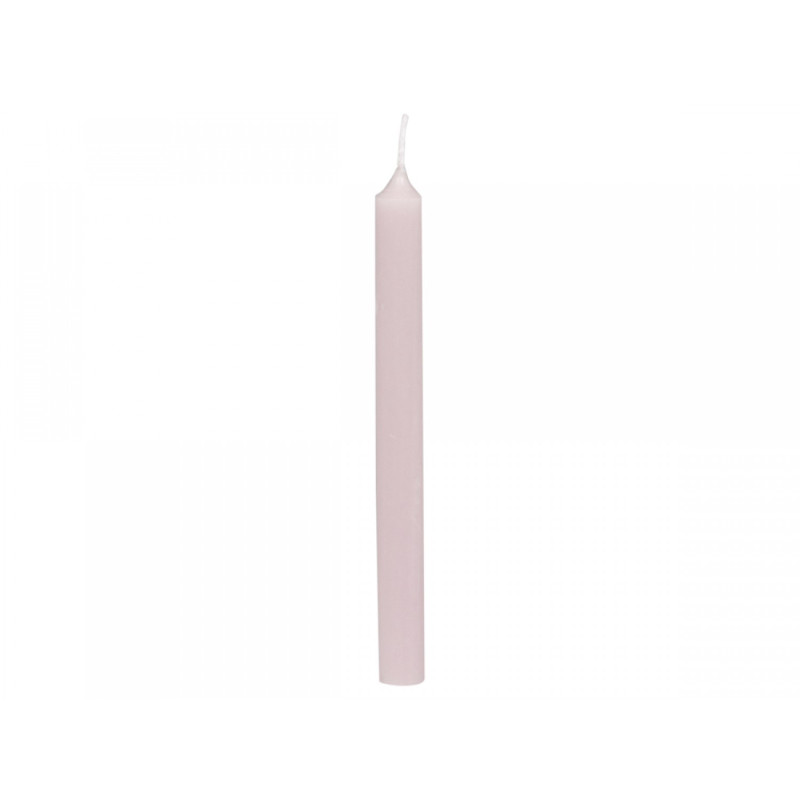 Růžová úzká svíčka Taper powder - Ø 1,2 *13cm / 2.5h