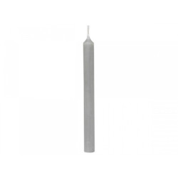 Šedá úzká svíčka Taper grey - Ø 1,2 *13cm / 2.5h