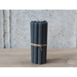Granitová úzká svíčka Taper coal - Ø 1,2 *13cm / 2.5h