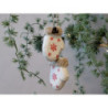 Krémová vánoční ozdoba vintage rukavice - 5*2*7 cm