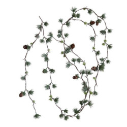 Zelená vánoční cedrová girlanda se šiškami Cedar Garland - 160 cm