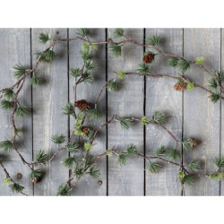 Zelená vánoční cedrová girlanda se šiškami Cedar Garland - 160 cm