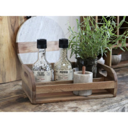 Dekorační dřevěný box s uchy Grimaud Unit - 33*20*10 cm