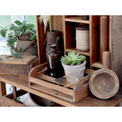 Dekorační dřevěný box s uchy Grimaud Unit - 33*20*10 cm