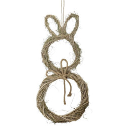 Závěsná proutěná dekorace králík Rabbit - 29*7*64 cm