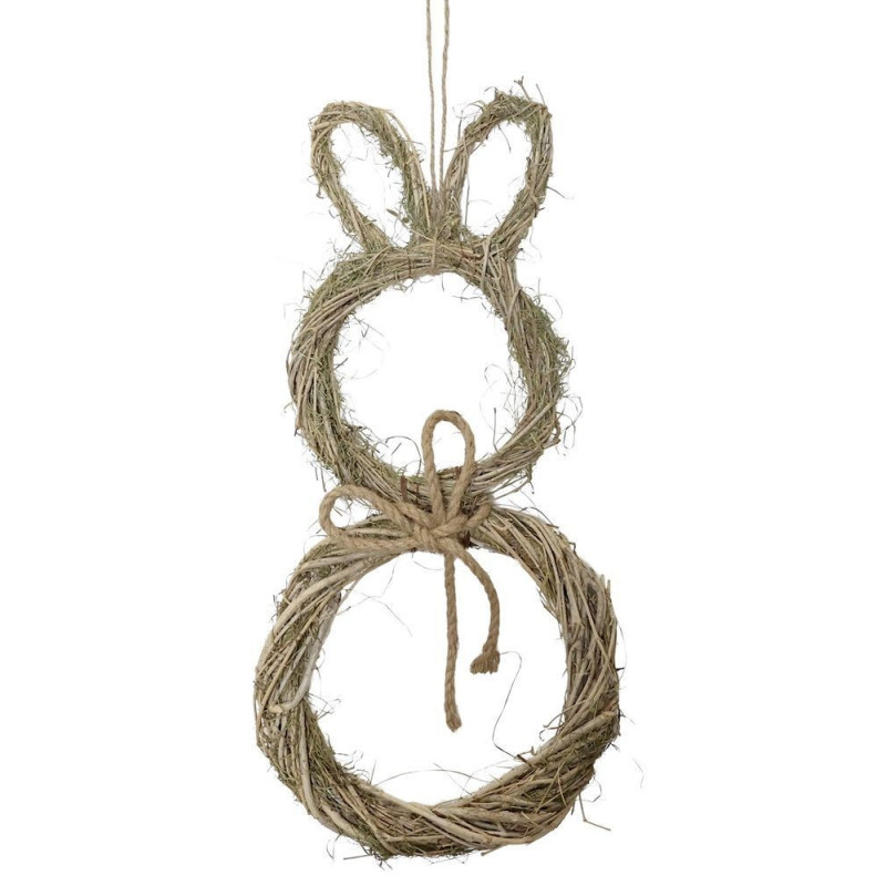 Závěsná proutěná dekorace králík Rabbit - 29*7*64 cm